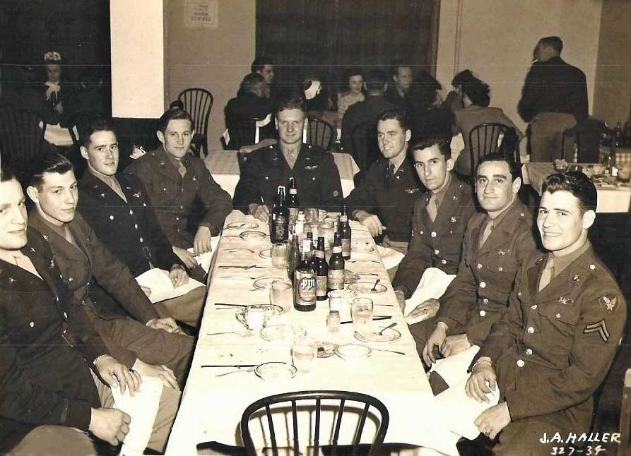 Haller's Crew - 601st Squadron - Crew Party March/April 1945